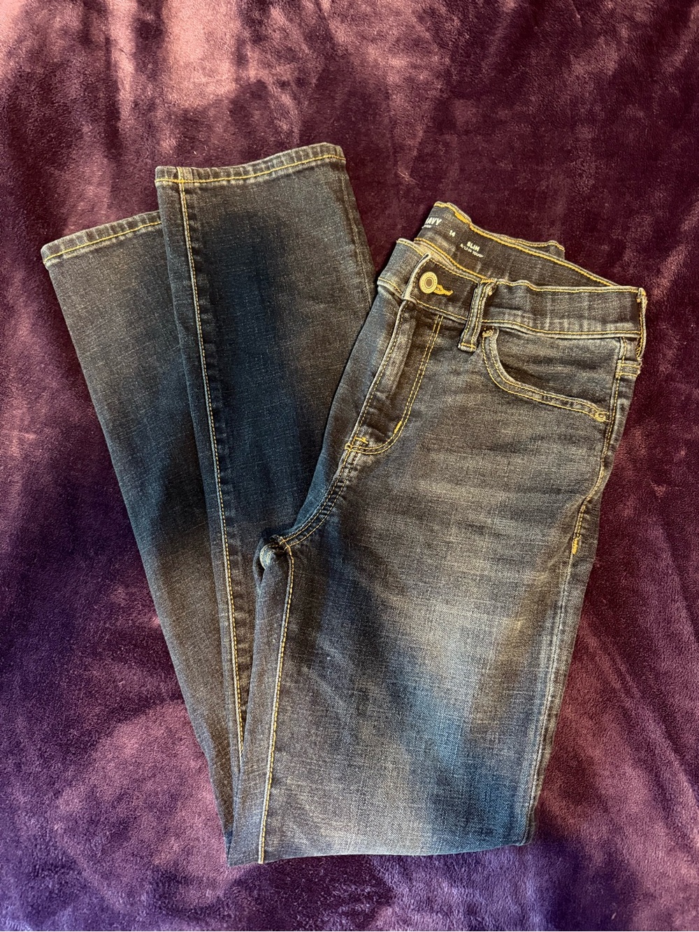 Old Navy boys Bootcut Jeans - Dark Blue Wash